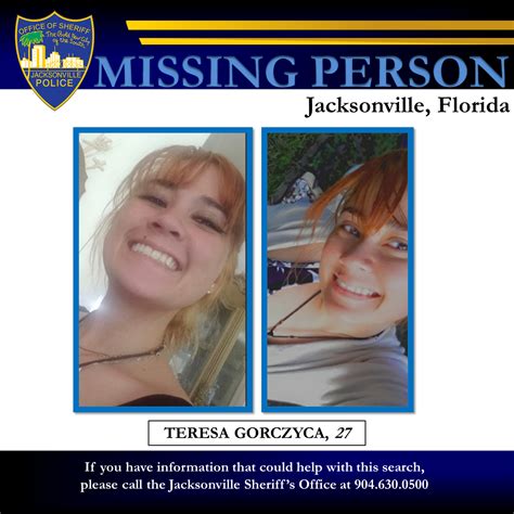 The Missing Endangered Person Search and Rescue program was used in the most recent case Sunday when the Sheriff&x27;s Office found a missing 14-year-old boy with autism last seen that morning on. . Missing person jacksonville fl today